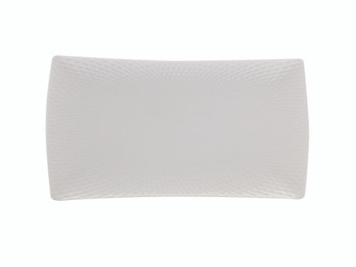 White Rectangular Diamond Platter 30x17cm