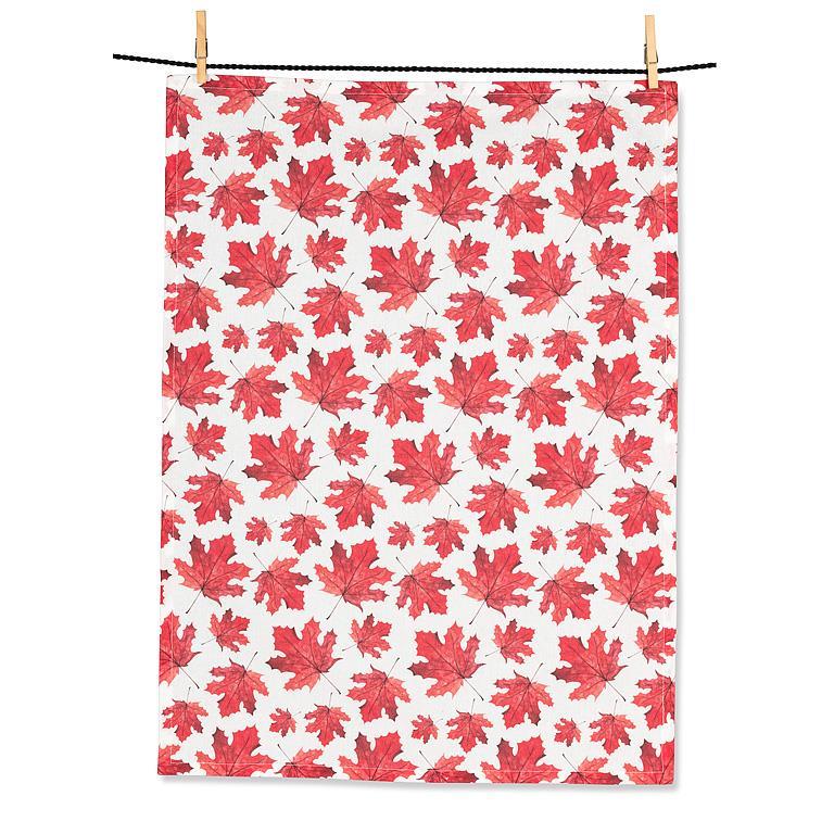 Allover Maple Leaves Kitchen Towel