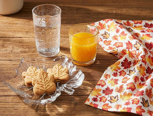 Allover Fall Maple Leaves Kitchen Towel