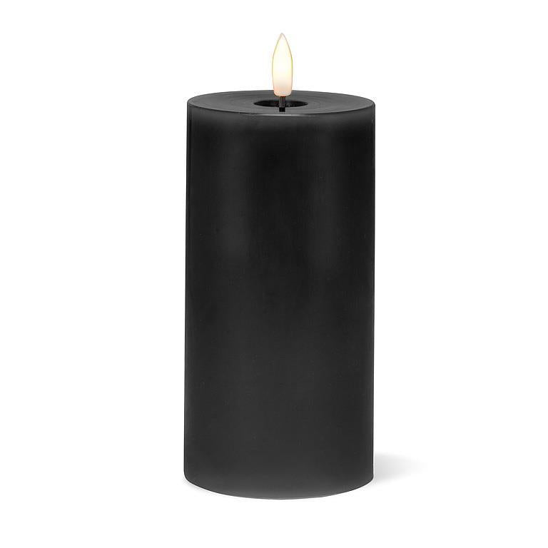 Black LED Pillar Candle
