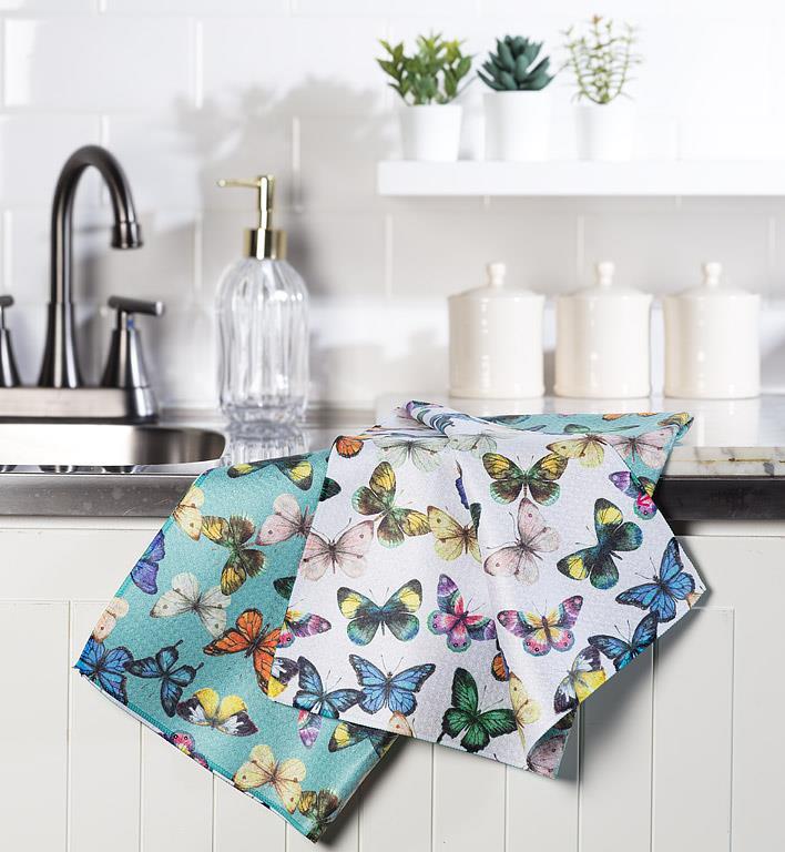 Butterflies Double Sided Kitchen Towel