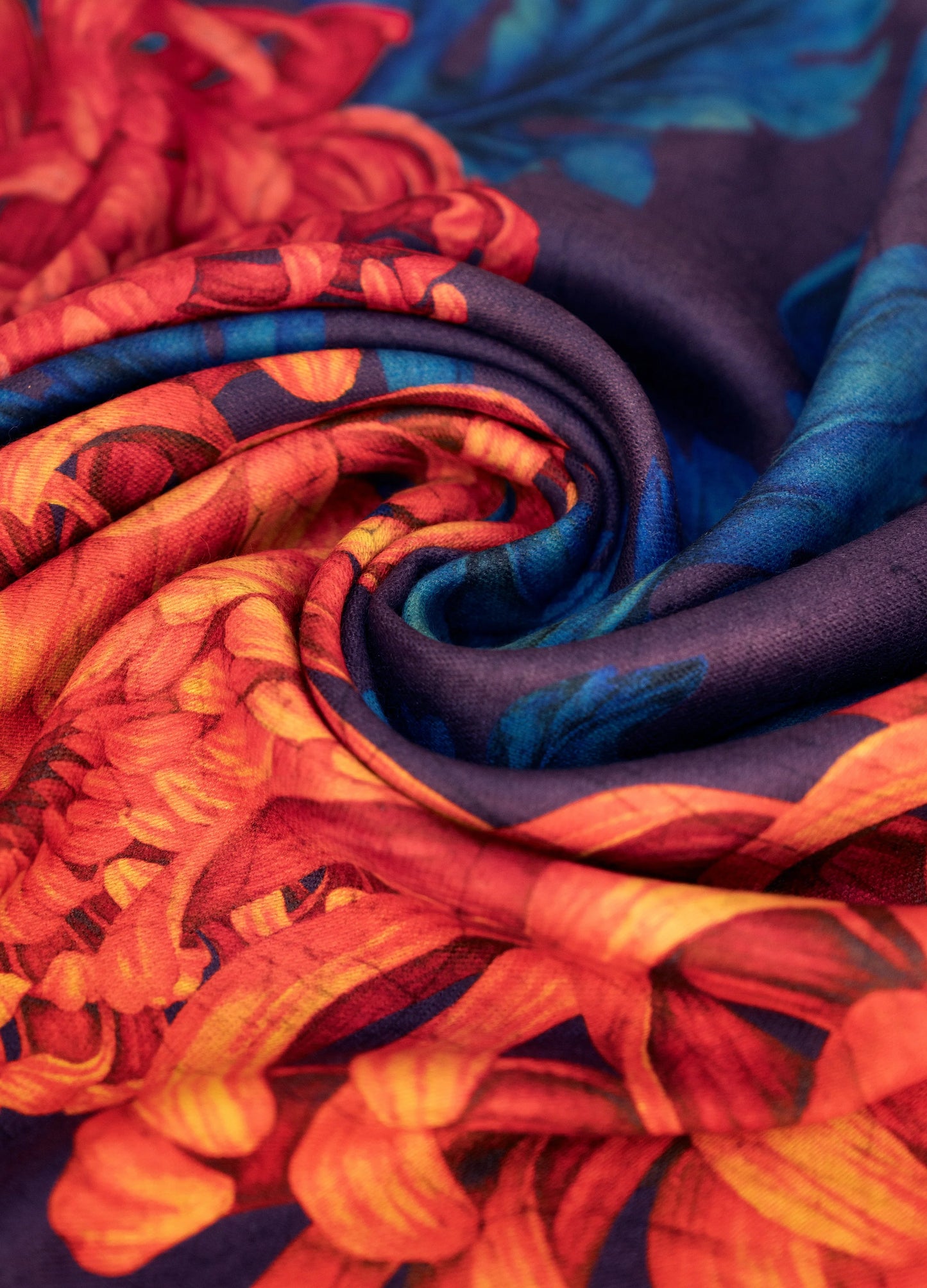 Chrysanthemum Lux Print Scarf