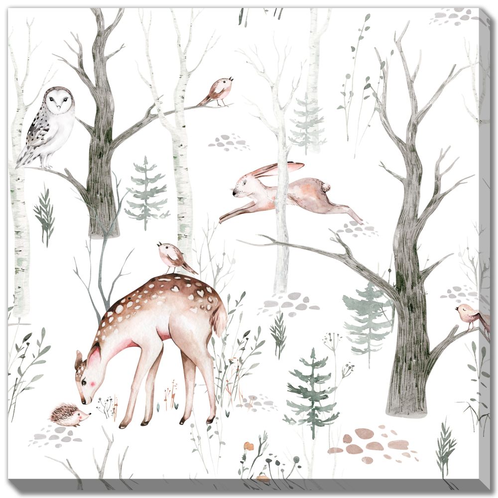 Woodland Nursery Art Trio