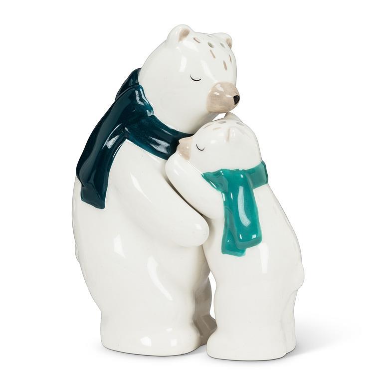 Hugging Polar Bear Salt & Pepper 4"H