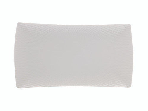 White Rectangular Diamond Platter 36x18cm