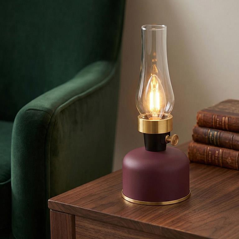 Lantern LED Lamp with Chimney