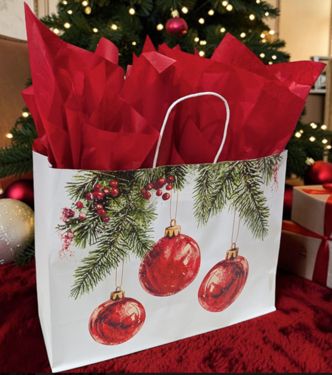 Noel Ornament Gift Bag
