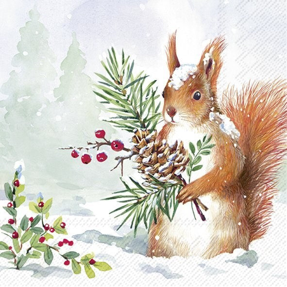 Serviettes de table d'hiver et de vacances