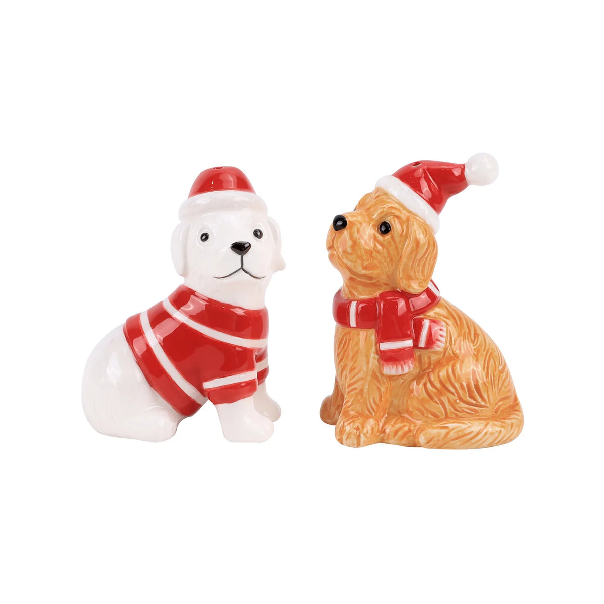 Santa Dogs Salt & Pepper Set