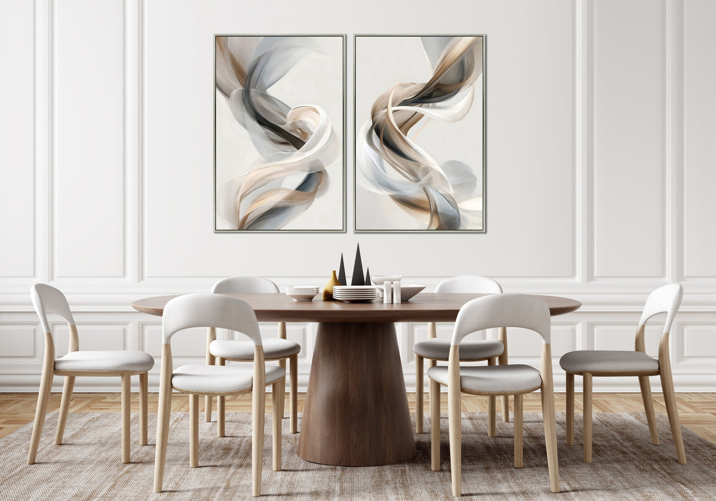 Silken Twist I Framed Artwork
