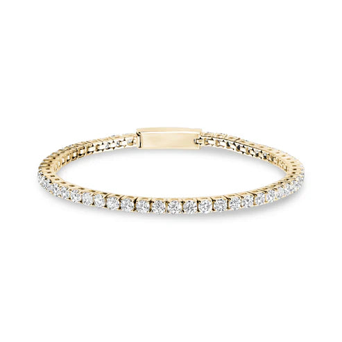 Tennis Bracelet Click-In Clasp (3mm) Gold