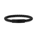 Bracelet en cuir noir