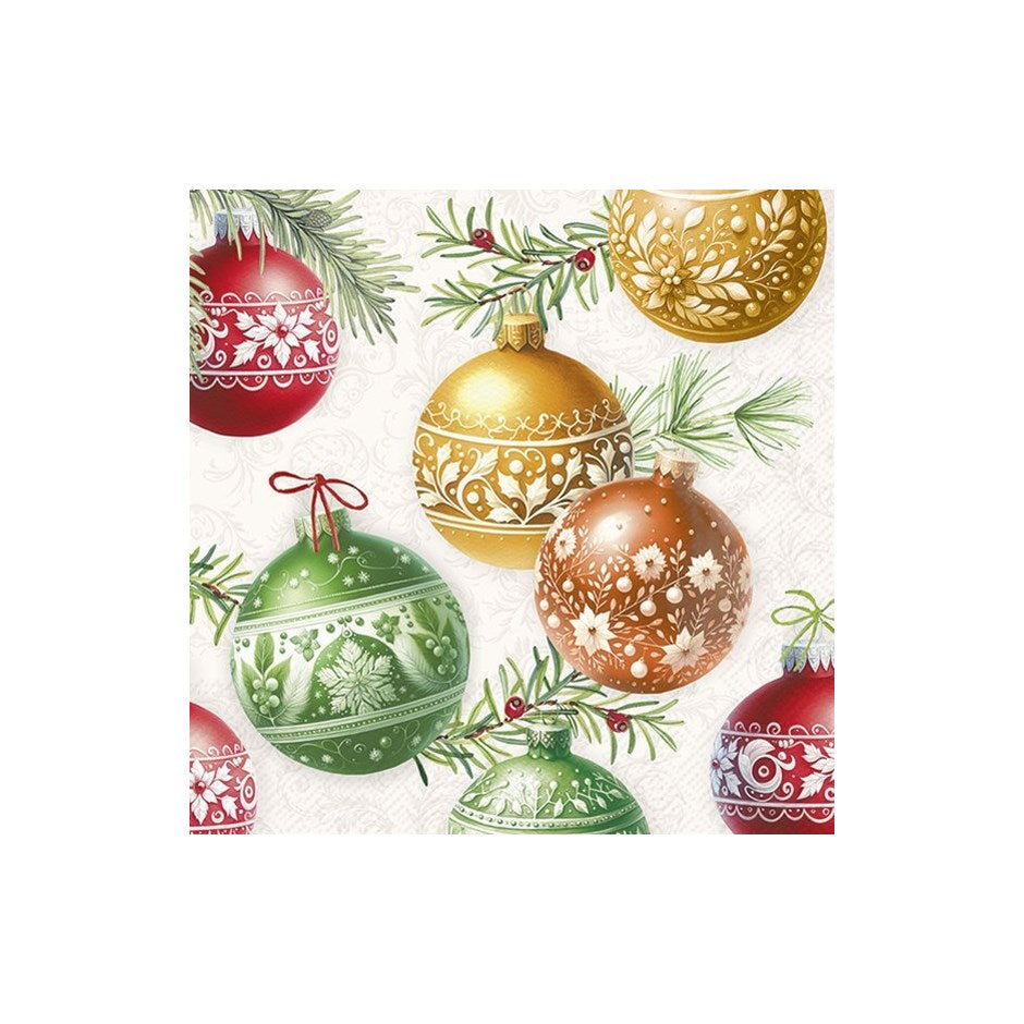 Serviettes cocktail d'hiver et de vacances