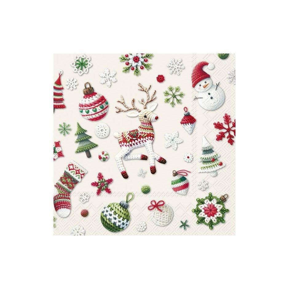 Serviettes de table d'hiver et de vacances