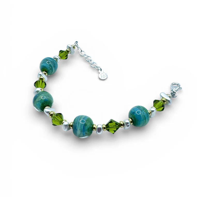 Bracelet Raza Howelite & Onyx Noir