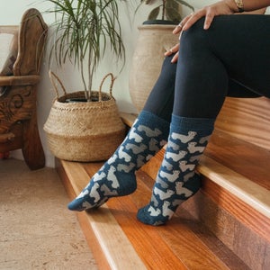 Alpaca Socks Herd - Denim