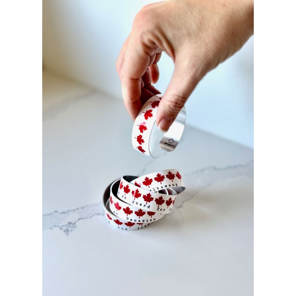 Maple Leaf Small Cuff 3/4" Aluminum - Canadian Made