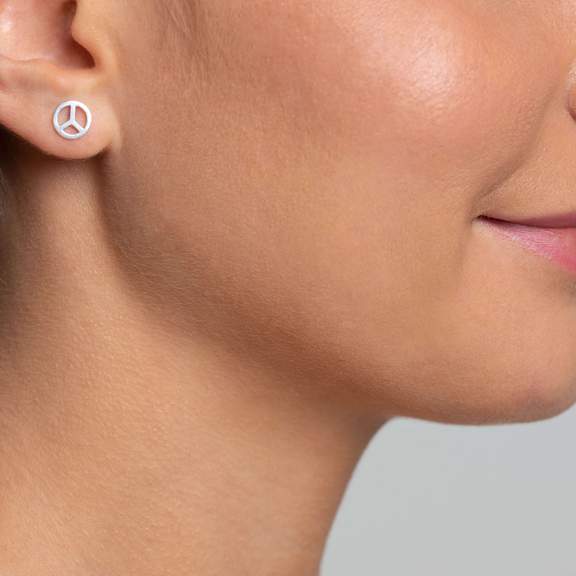 Peace and Love Stud Earring