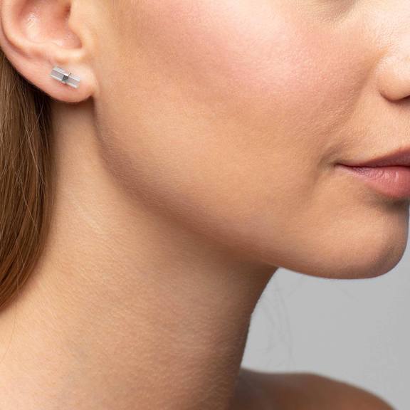 Aigue-marine avec boucles d'oreilles en argent