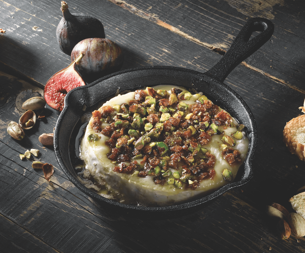 Fig and Pistachio Brie Topper