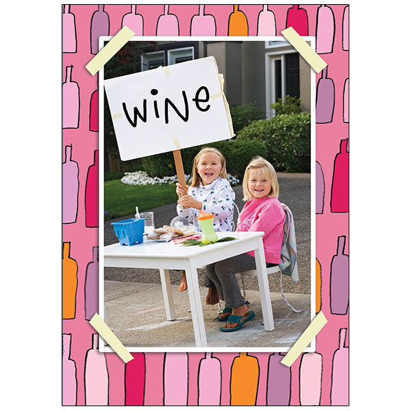 Stand de vin - Carte d'anniversaire