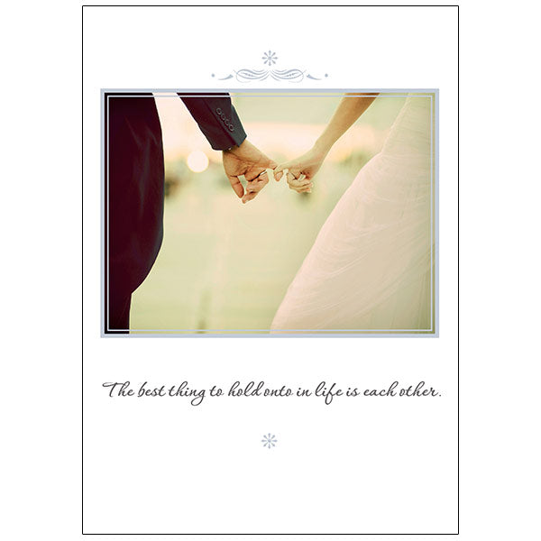 Tenir des Pinkies - Carte de mariage
