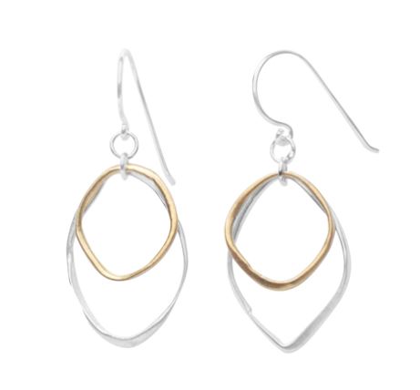 Gold Dua Kali Dangle Earring