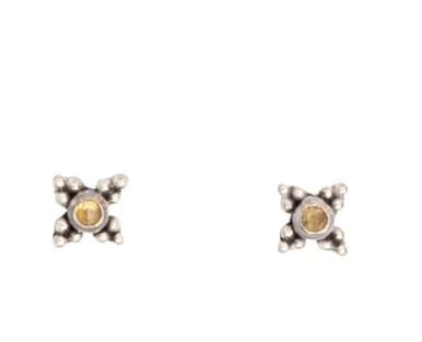 Kebaikan Star and Citrine Stud Earrings