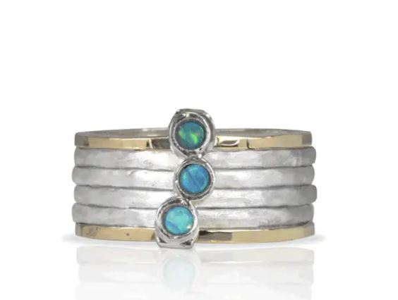 Azure Meditation Ring