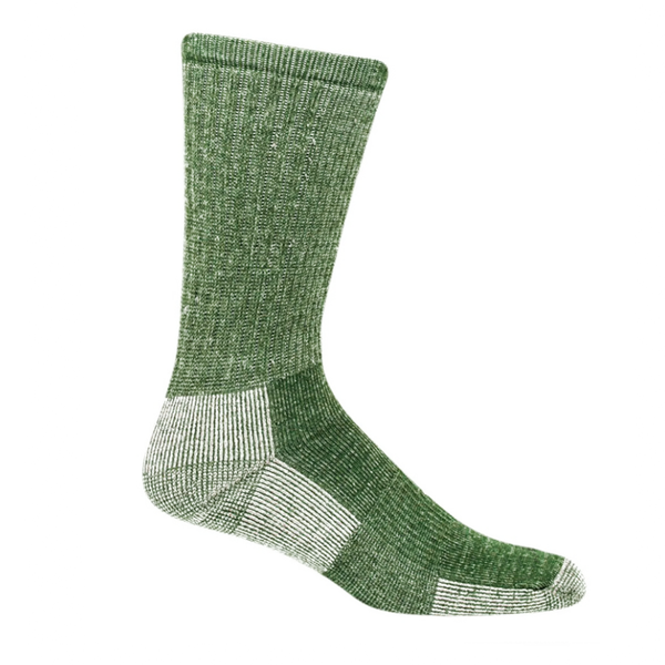 Chaussettes en laine mérinos olive taille M/L