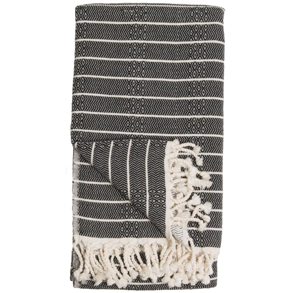Serviette Turque - Bambou Rayé - Monochrome