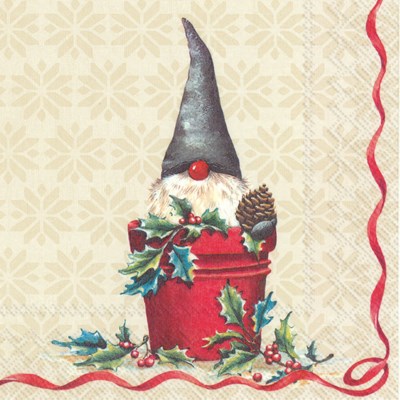 Serviettes cocktail d'hiver et de vacances