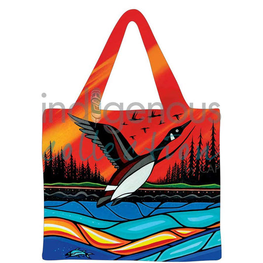 Canadian Geese in Flight Reusable Shopping Bag