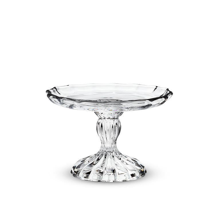 Small Embossed Pedestal Plate