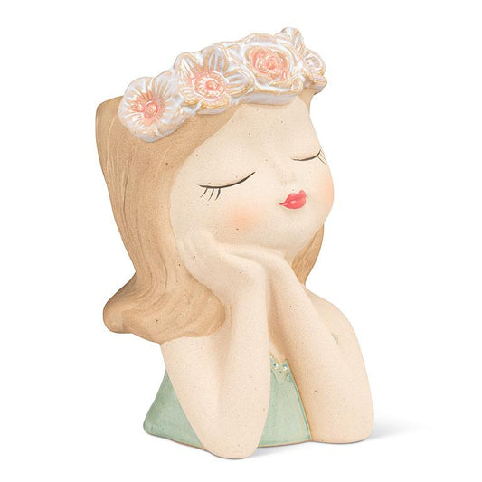 Flowery Daydream Girl Vase