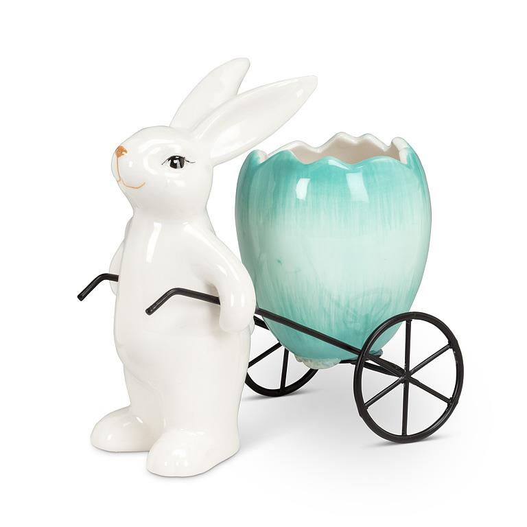 Bunny with Egg Wagon