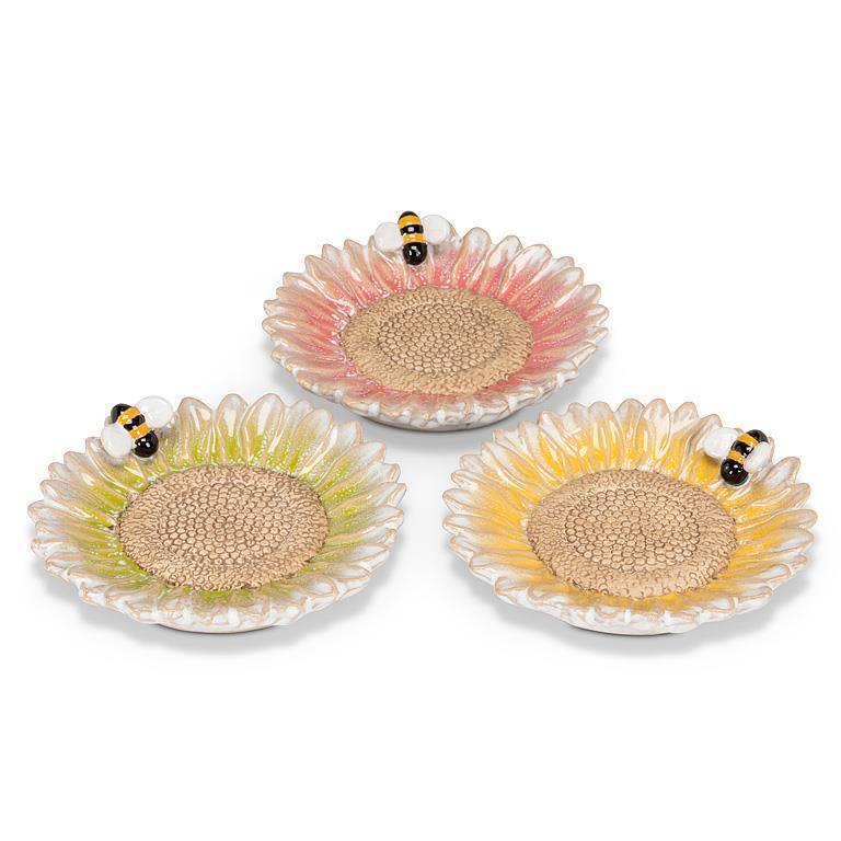 Flower & Bee Candle/Wine Base