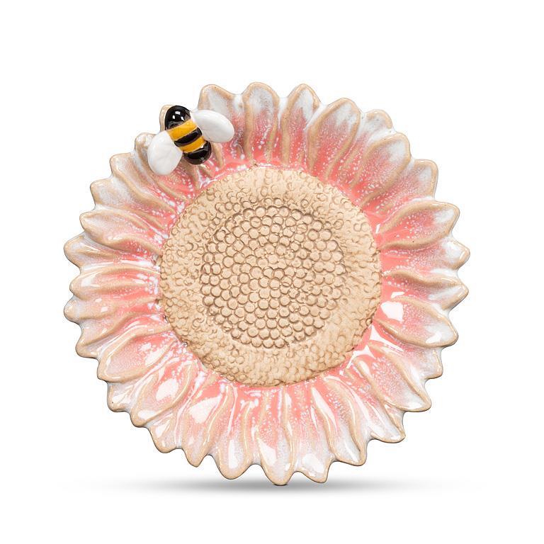 Flower & Bee Candle/Wine Base