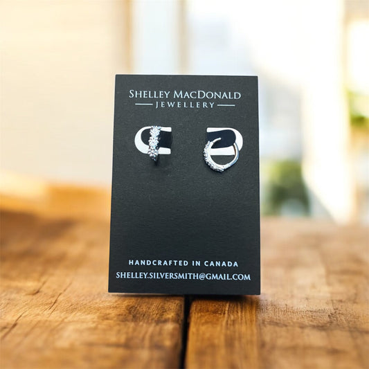 Daisy Clicker Sterling Silver Hoops