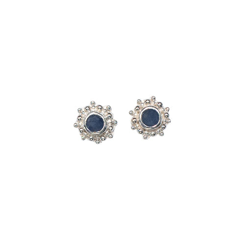 Blue Sapphire Seseh Stud Earrings