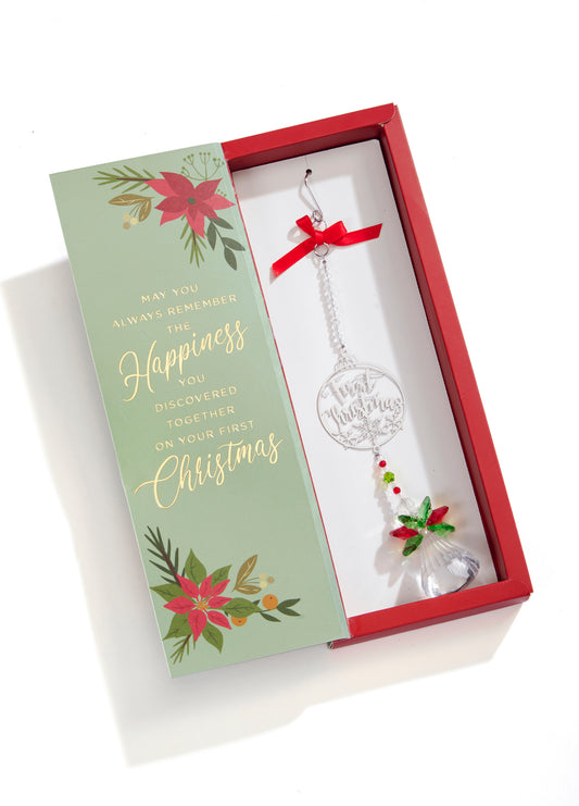 First Christmas Ornament with Gift Box