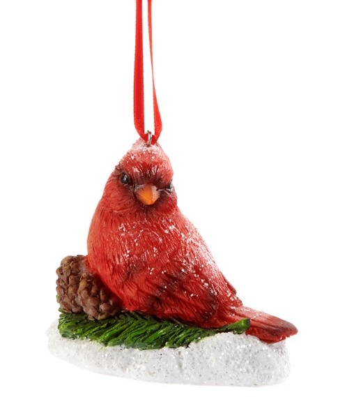Bird Ornament with Greenery