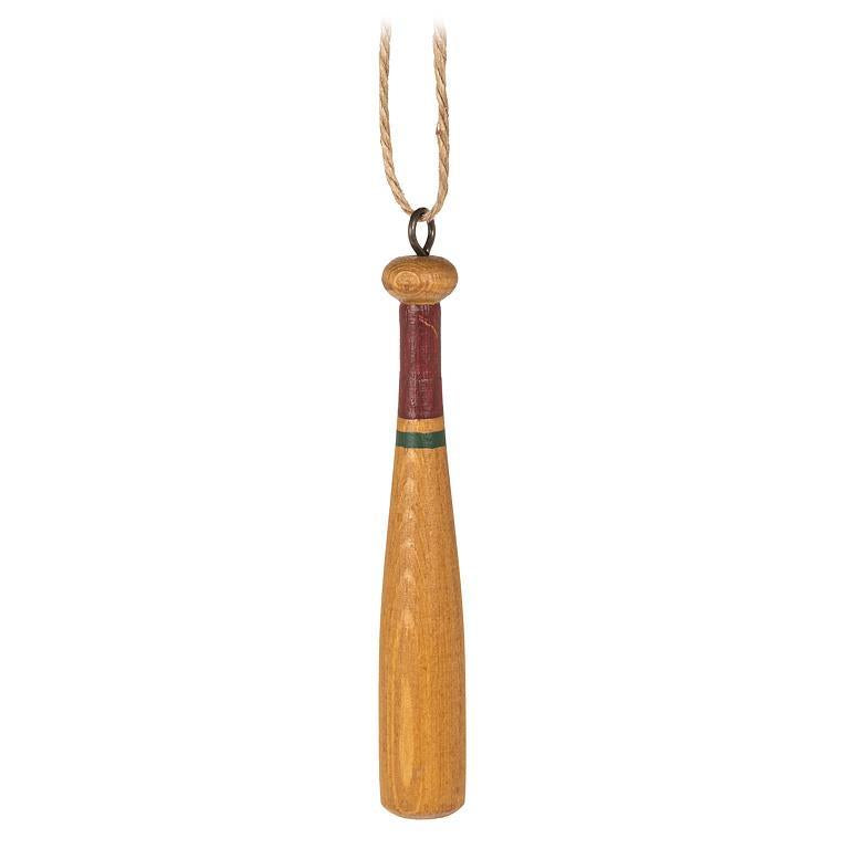 Baseball Bat Ornament 4"H