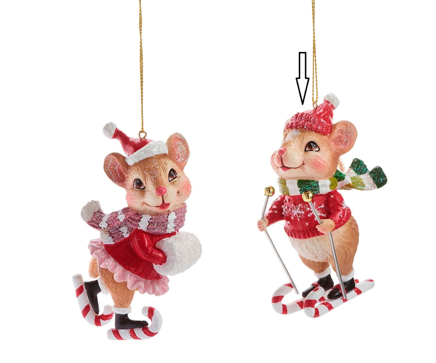 Whimsical Mouse Ornaments