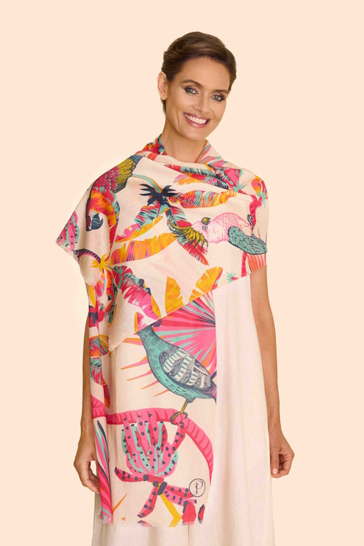 Tropical Paradise Cotton Scarf