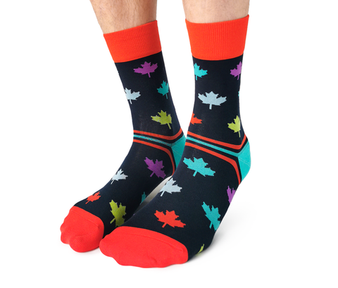 Canada in Colour Mens Crew Socks