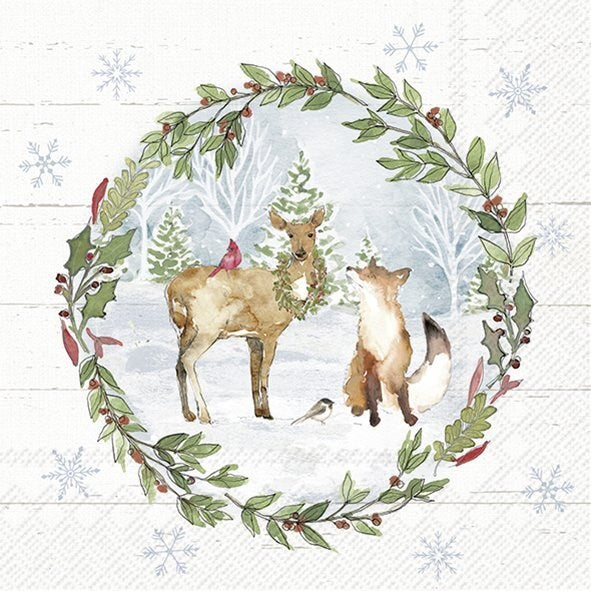 Winter & Holiday Cocktail Napkins