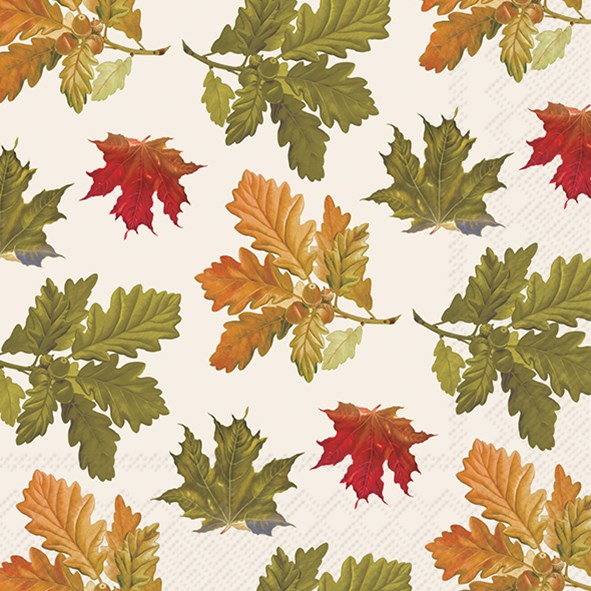 Serviette cocktail d'automne