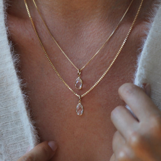 Evelyn Necklace White Topaz
