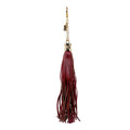Faux Leather Tassel Bag Charm